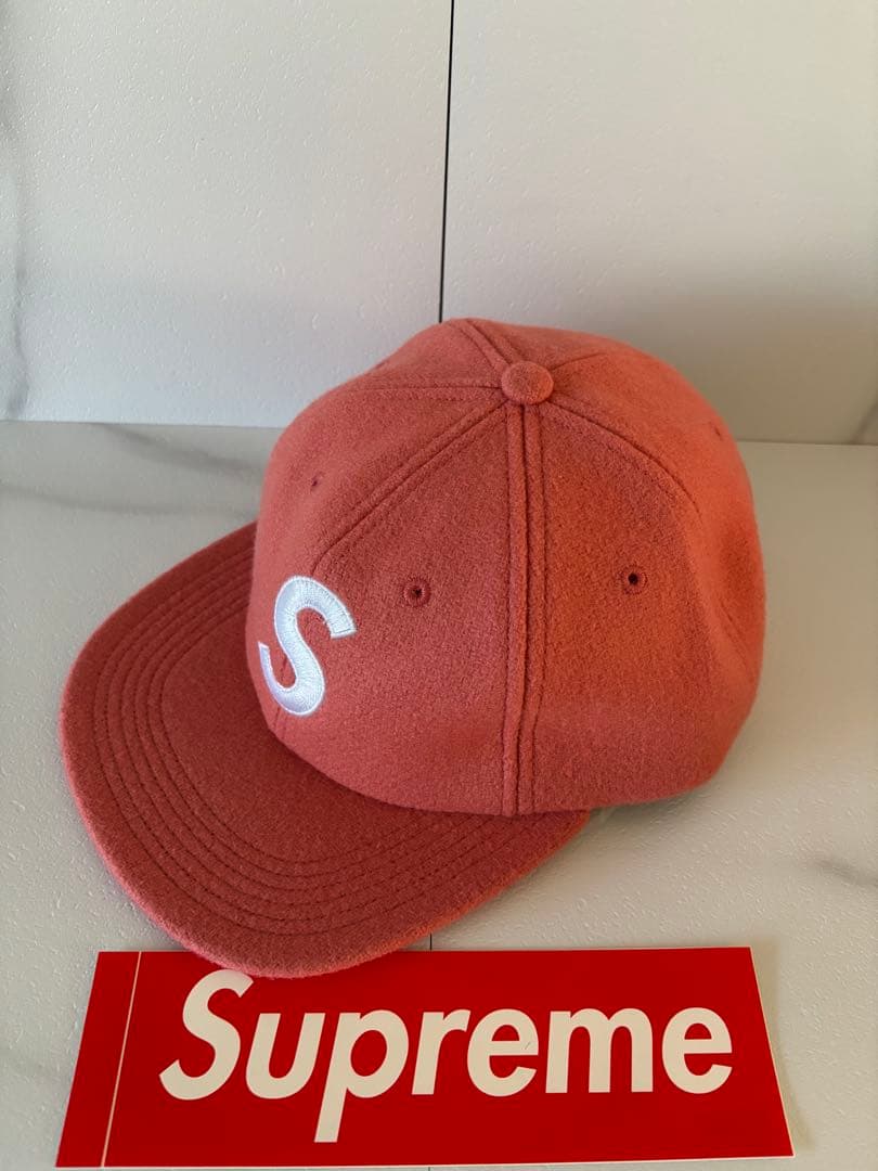 Supreme Wool S Logo 6-Panel ダークピンク 17aw
