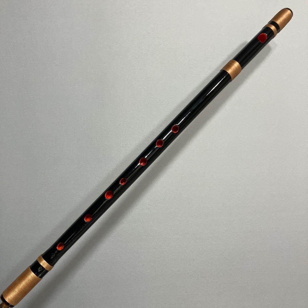 篠笛　三本調子 Ｇ管　MR3-53　黒塗　唄物　ドレミ調　天地糸巻 西洋音階