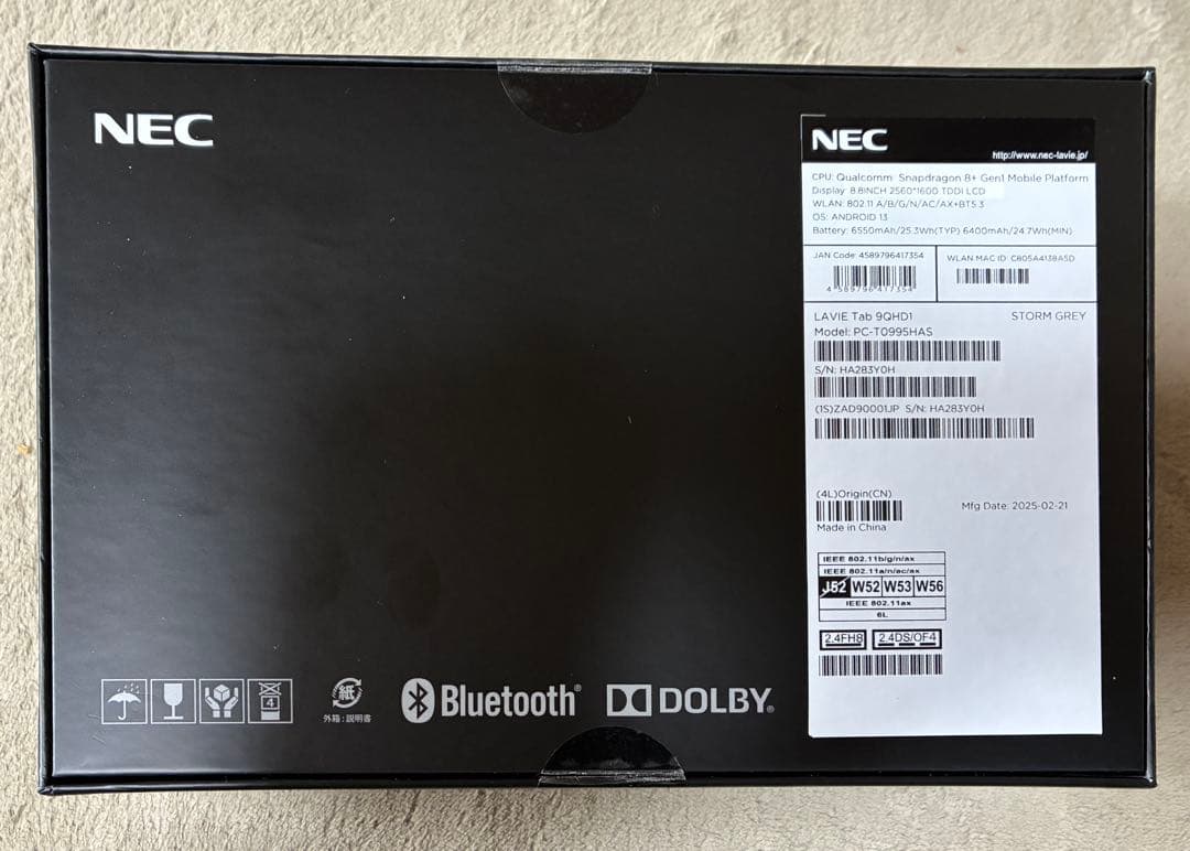 LAVIE Tab T9 T0995/HAS ストームグレー