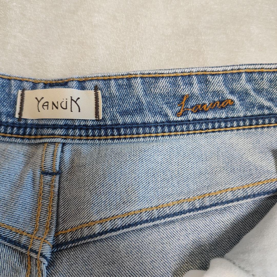 美品 YANUK カーブテーパード \"LAURA\" 26インチインディゴブルー