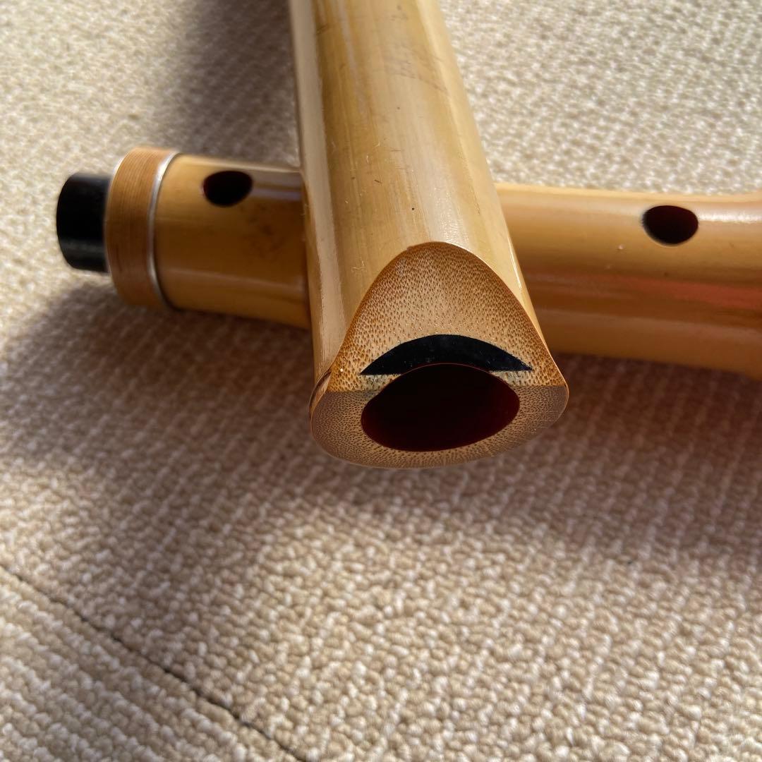 191 尺八　一尺六寸管　精華銘三印