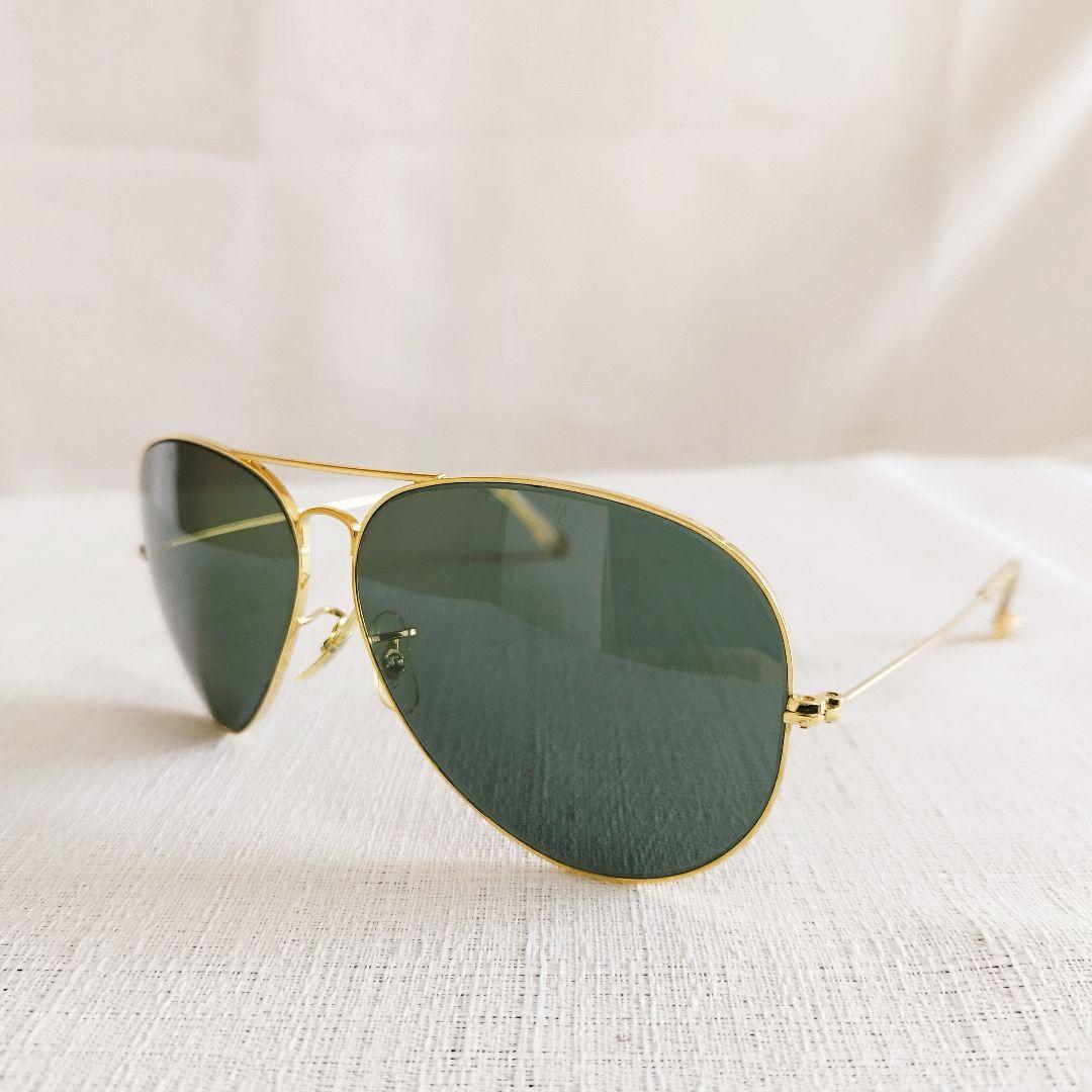 Ray Ban　ボシュロム　サングラス　アビエーター　ティアドロップ　ゴールド