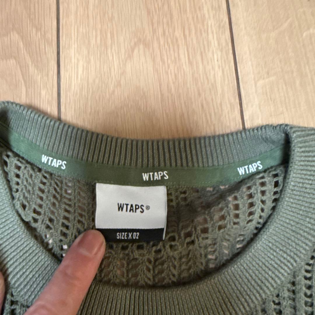 WTAPS メッシュニットT 02 ダブルタップス サマーニット オリーブ
