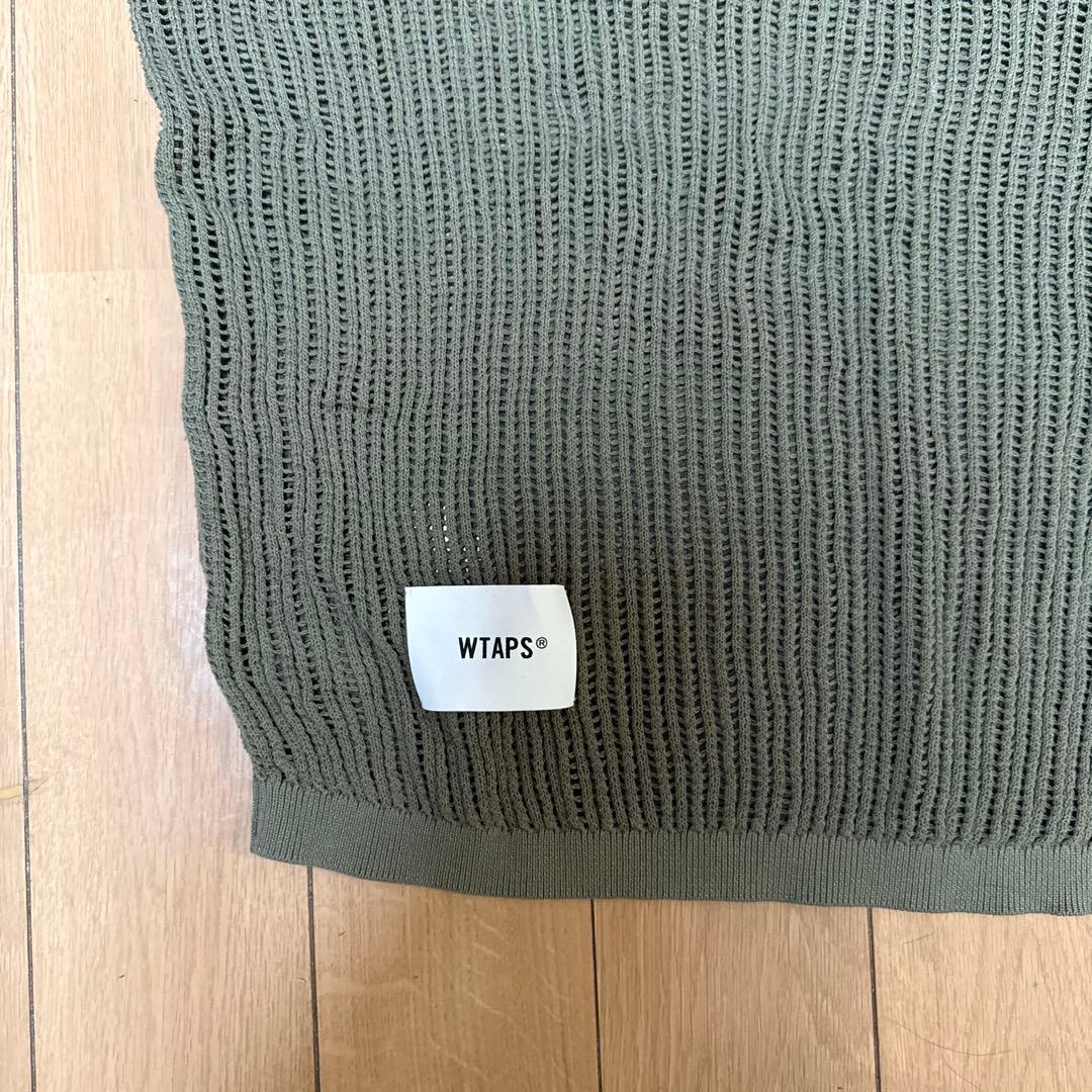 WTAPS メッシュニットT 02 ダブルタップス サマーニット オリーブ
