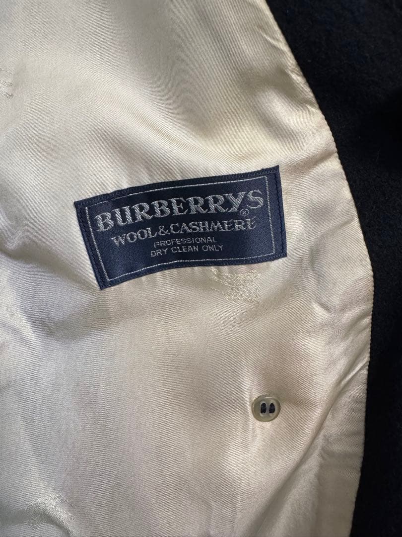 Burberrys ウールカシミヤ ロングコート 黒