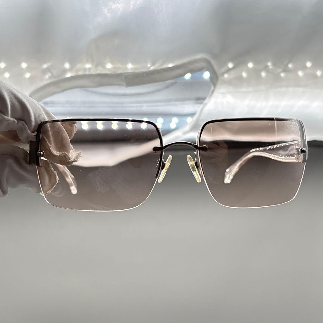 小物 CHANEL Rimless y2k Jeweled Sunglasses