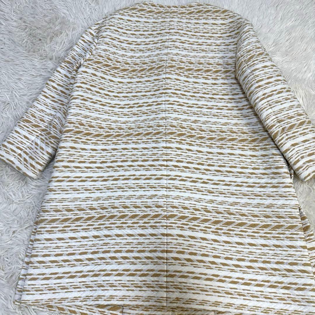 Aquascutum アクアスキュータム　スプリングコート　ツイード　ノーカラー