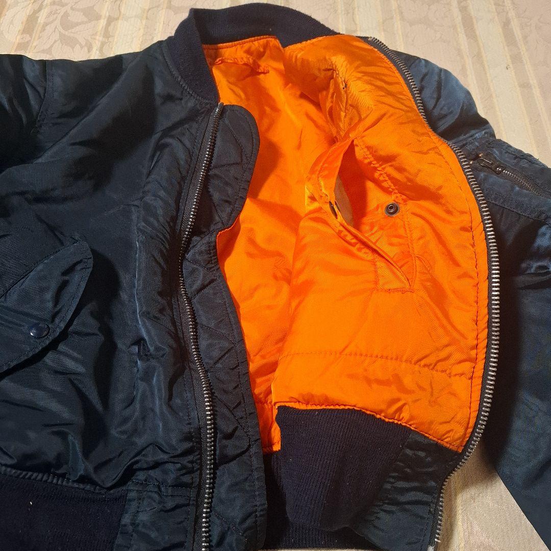 Alpha Industries MA-1 フライトジャケット ネイビー　USA