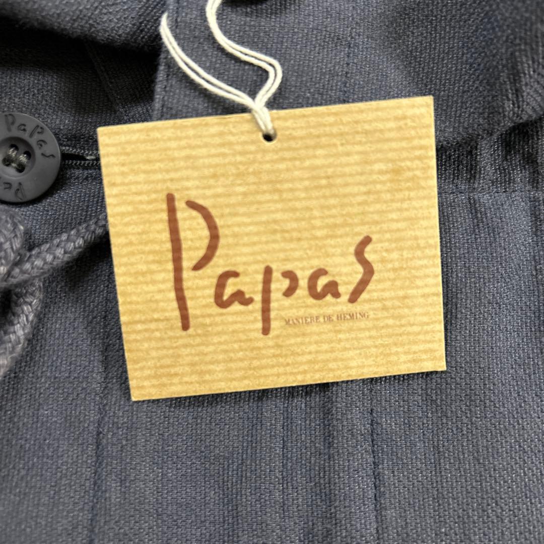早い者勝ち☆Papas★新品❗️綿麻メンズモッズコート