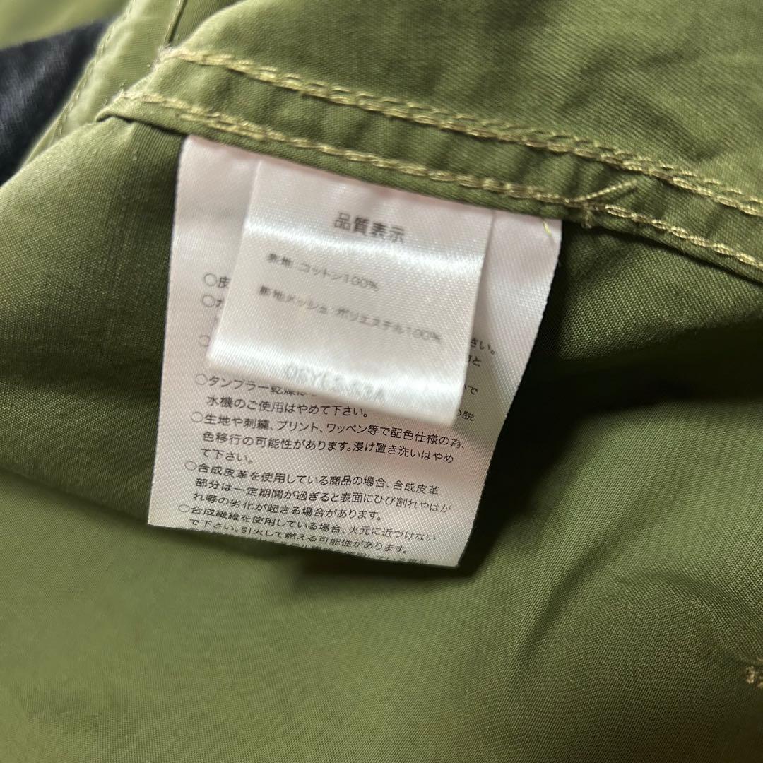 【美品】HONDA 刺繍ロゴ 肩肘パット入り モッズコート L グリーン