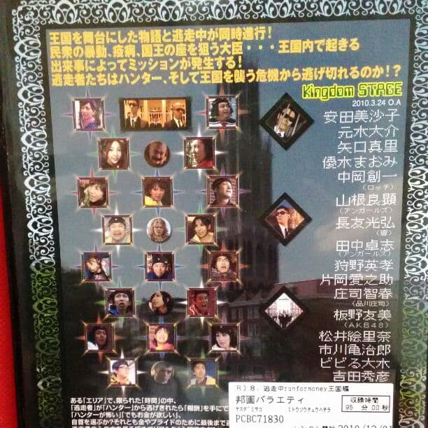 逃走中 DVD 王国編 安田美沙子 元木大介 矢口真里 優木まおみ 長友