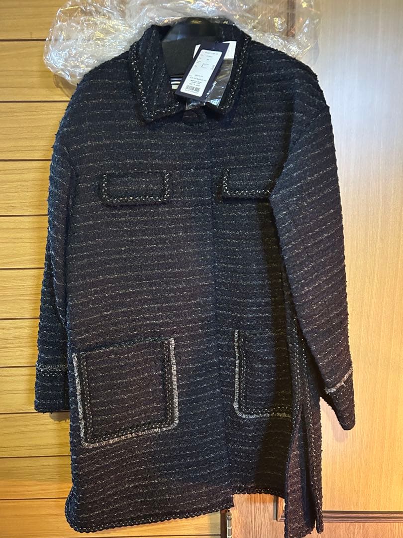 A*s様 ボーダーズアットバルコニー コート　38 ネイビー新品