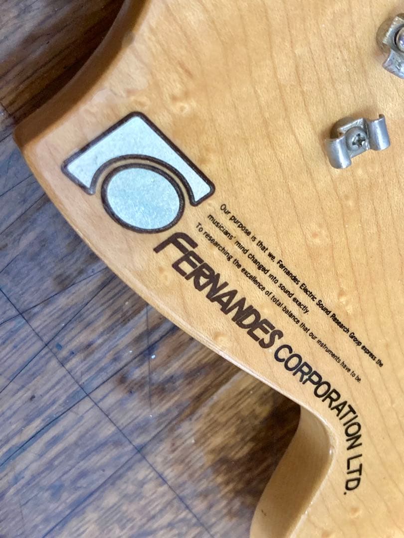 FERNANDES FST-70 石ロゴ ローズネック ジャパン・ビンテージ