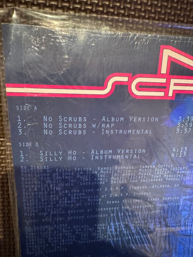 TLC NO SCRUBS レコード　LP