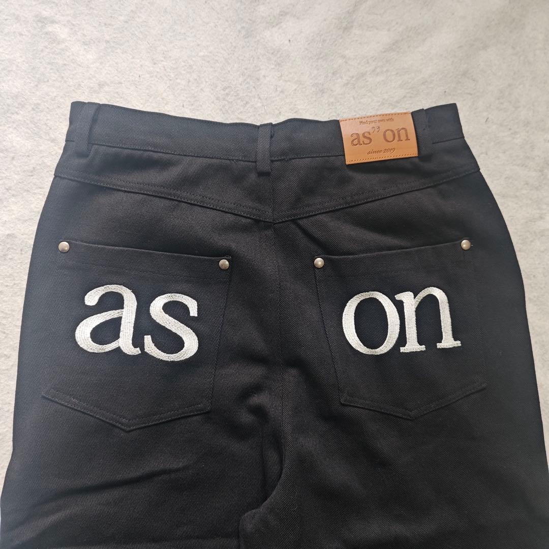 ason SMOG WIDE デニムパンツ S