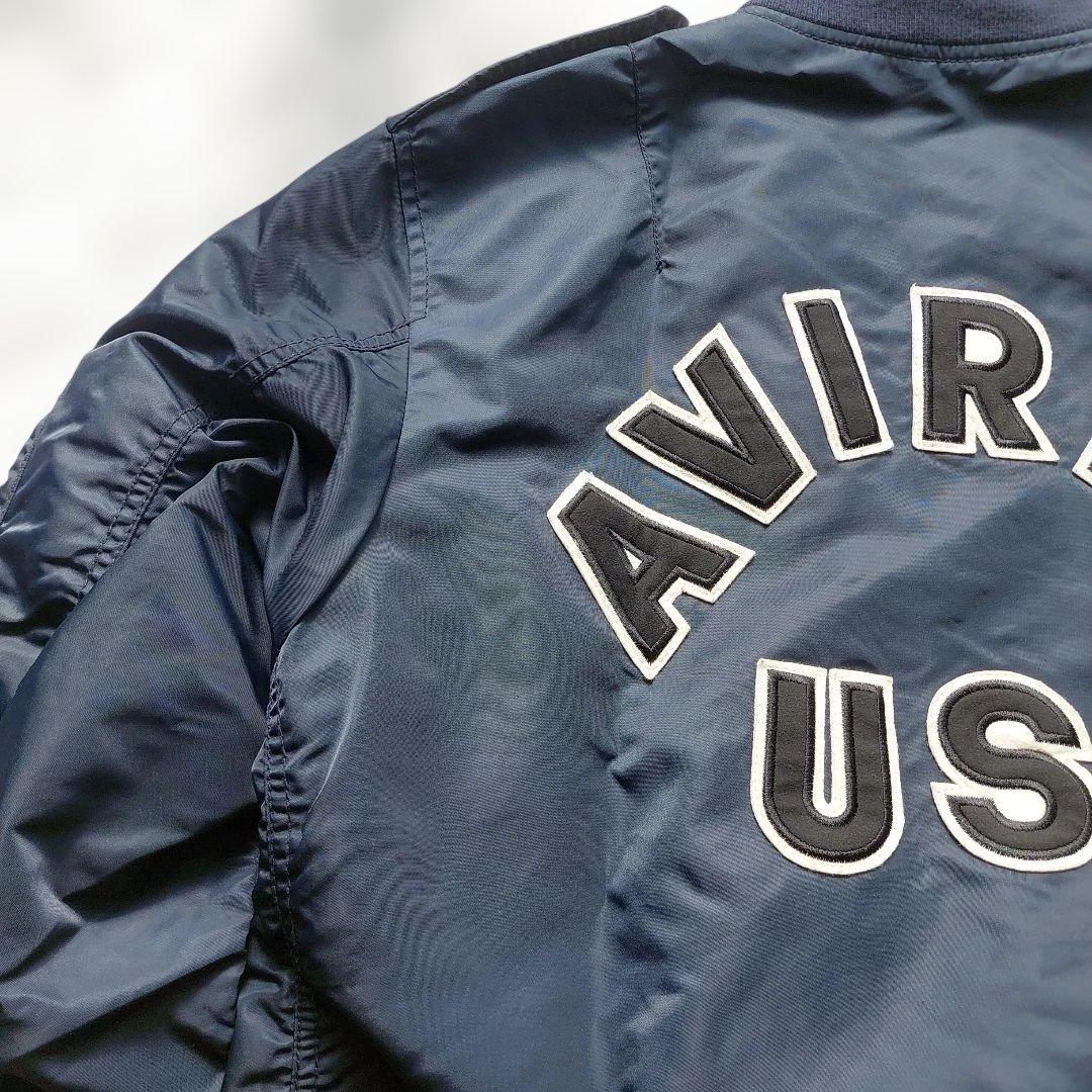 AVIREX USA ネイビー L-2A コマーシャルロゴ y2k アーカイブ