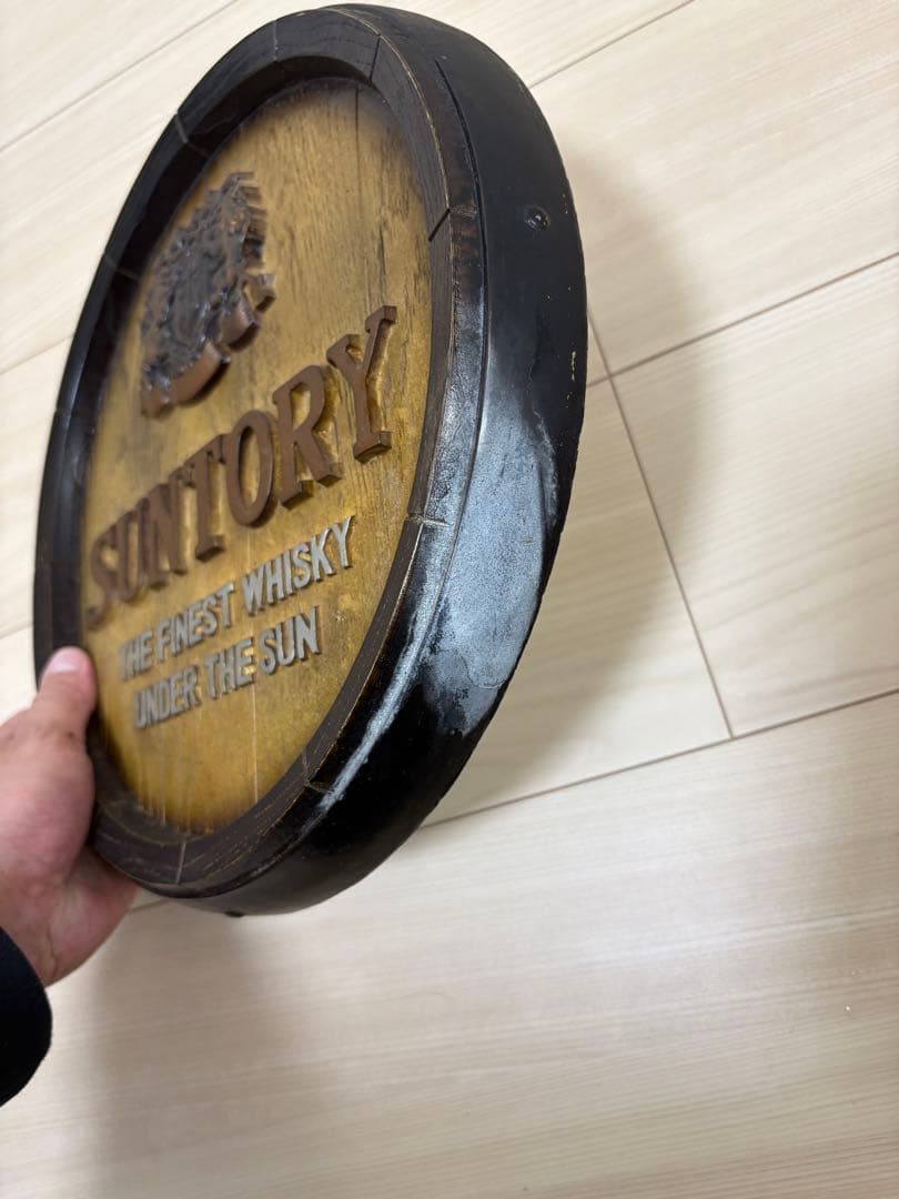 SUNTORY ウイスキー　樽型飾り