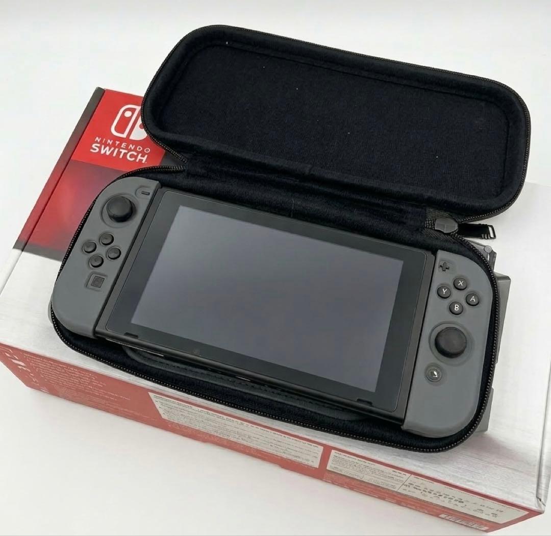 【美品】Nintendo Switch本体＋人気ソフト5本＋リングコン＋ケース