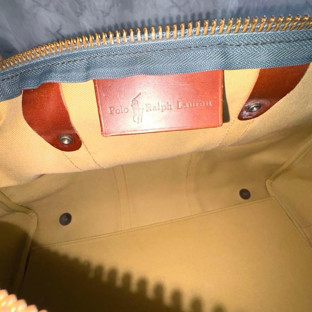 ✨美品✨ラルフローレン 2WAY ボストンバッグ チェック PVCレザー 旅行