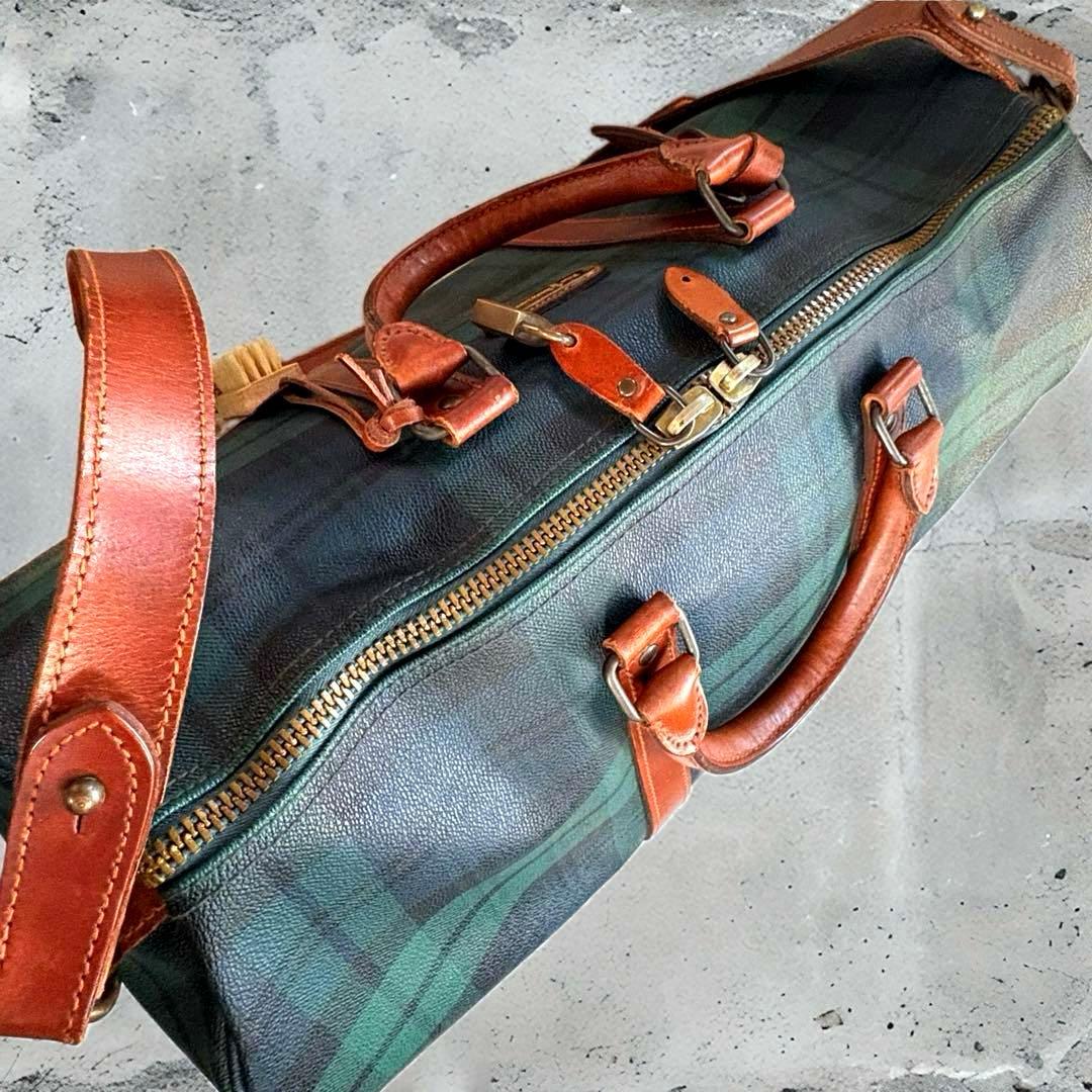 ✨美品✨ラルフローレン 2WAY ボストンバッグ チェック PVCレザー 旅行