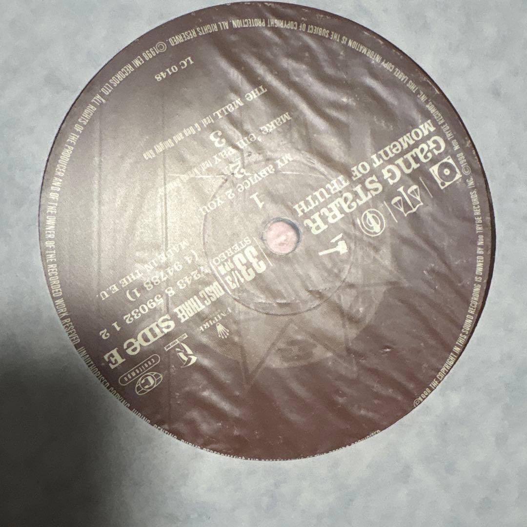 オリジナル盤 Gang Starr - Moment Of Truth 3LP