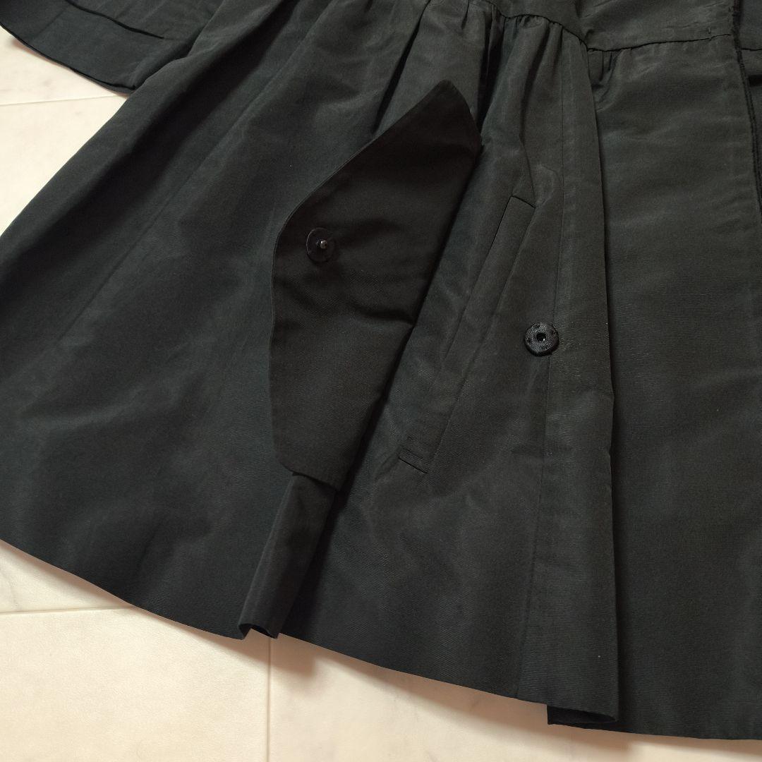miu miu ブラック トレンチコート　38