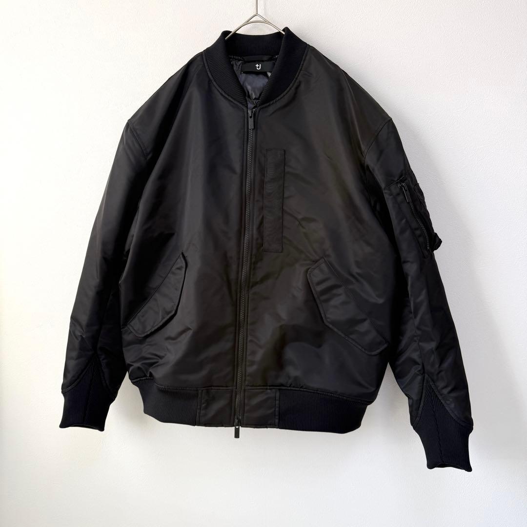 【未使用級✨】ユニクロ+J 復刻版ハイブリッドダウンオーバーサイズMA－1 黒L