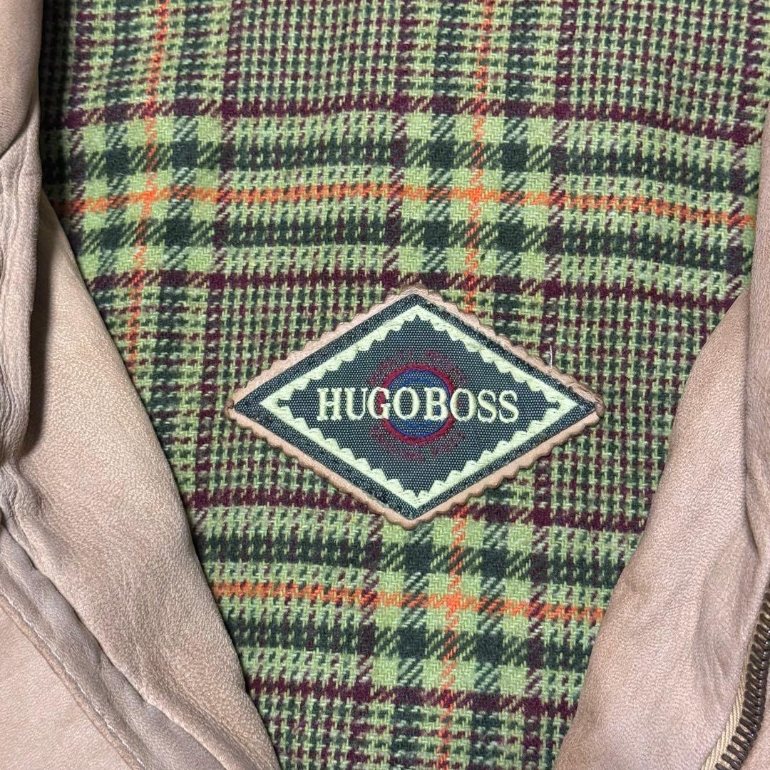 Hugo boss スエードジャケット　レザージャケット　ヴィンテージ