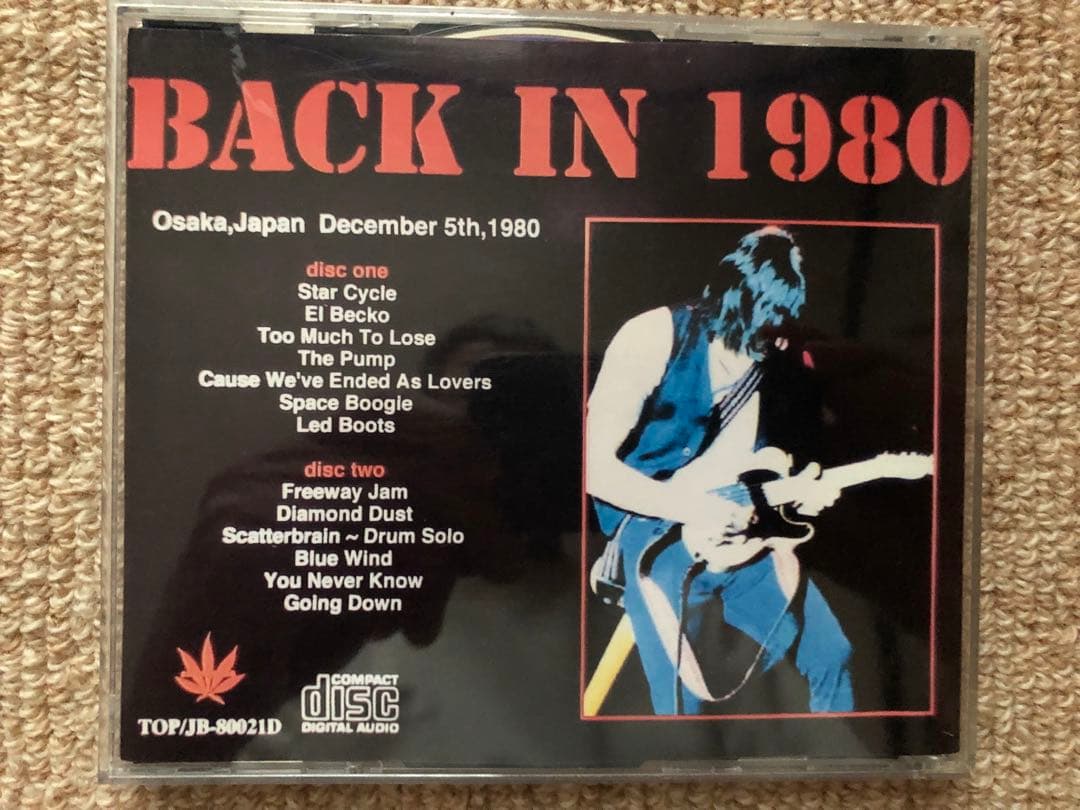 JEFF BECK 1980年LIVE CD 5種