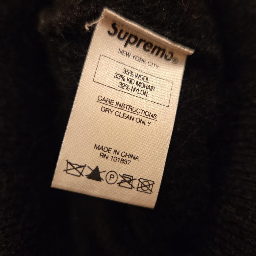 supreme シュプリーム モヘア ビーニー ニット帽 黒
