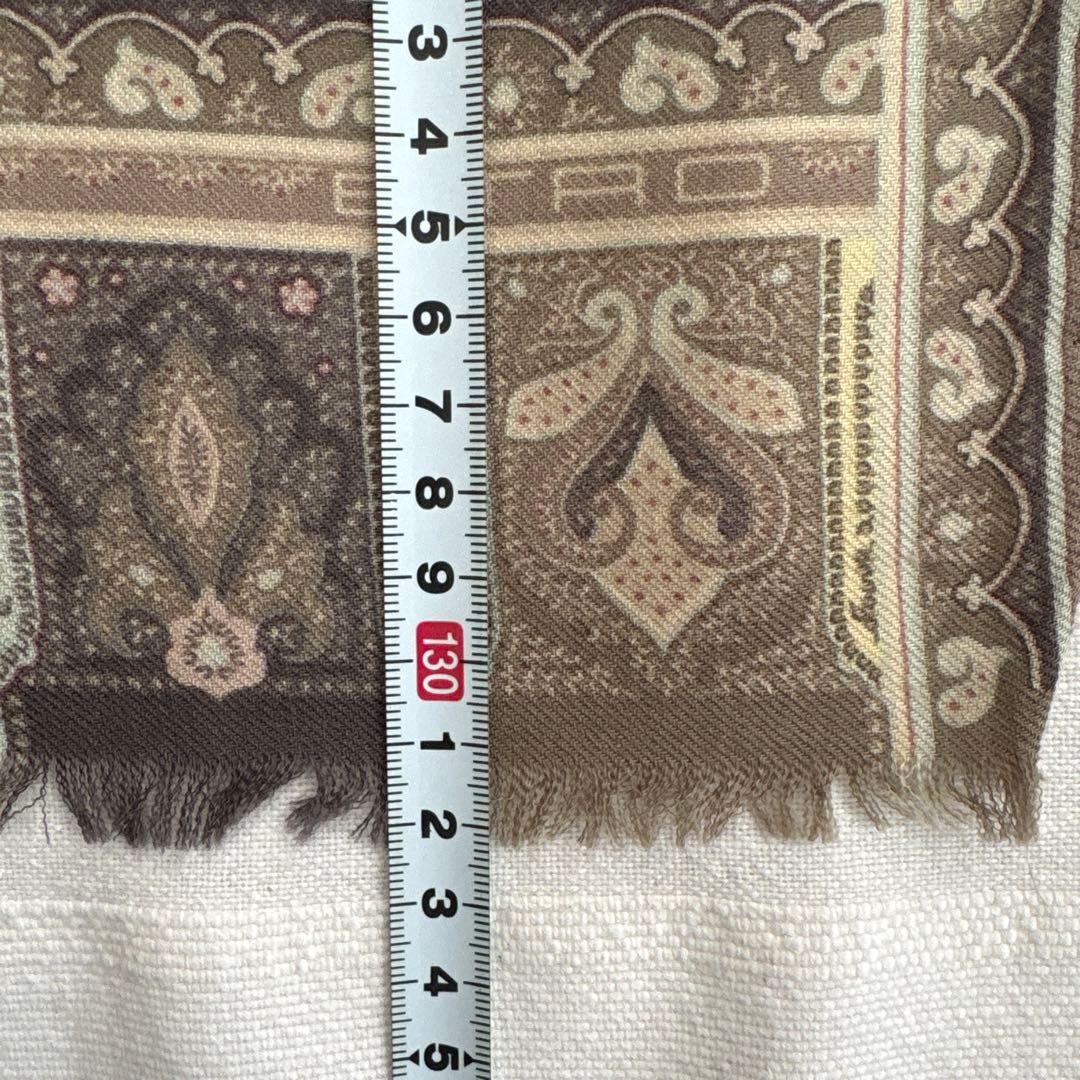 イタリア製　エトロ　ウール&シルク　ストール　ETRO ペイズリー　SILK 毛