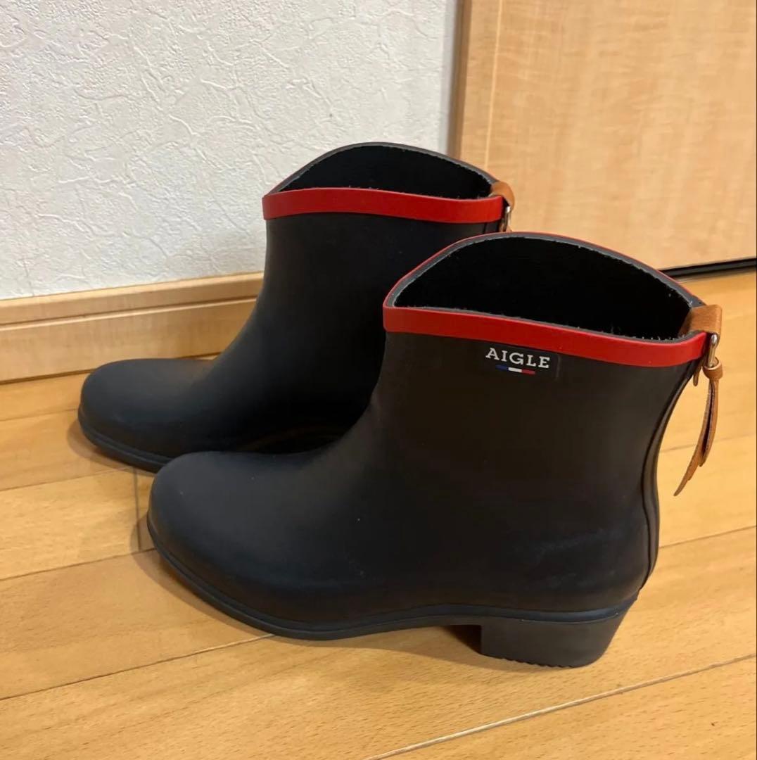 AIGLE ネイビー　レインシューズ　 ミスジュリエット　BT2