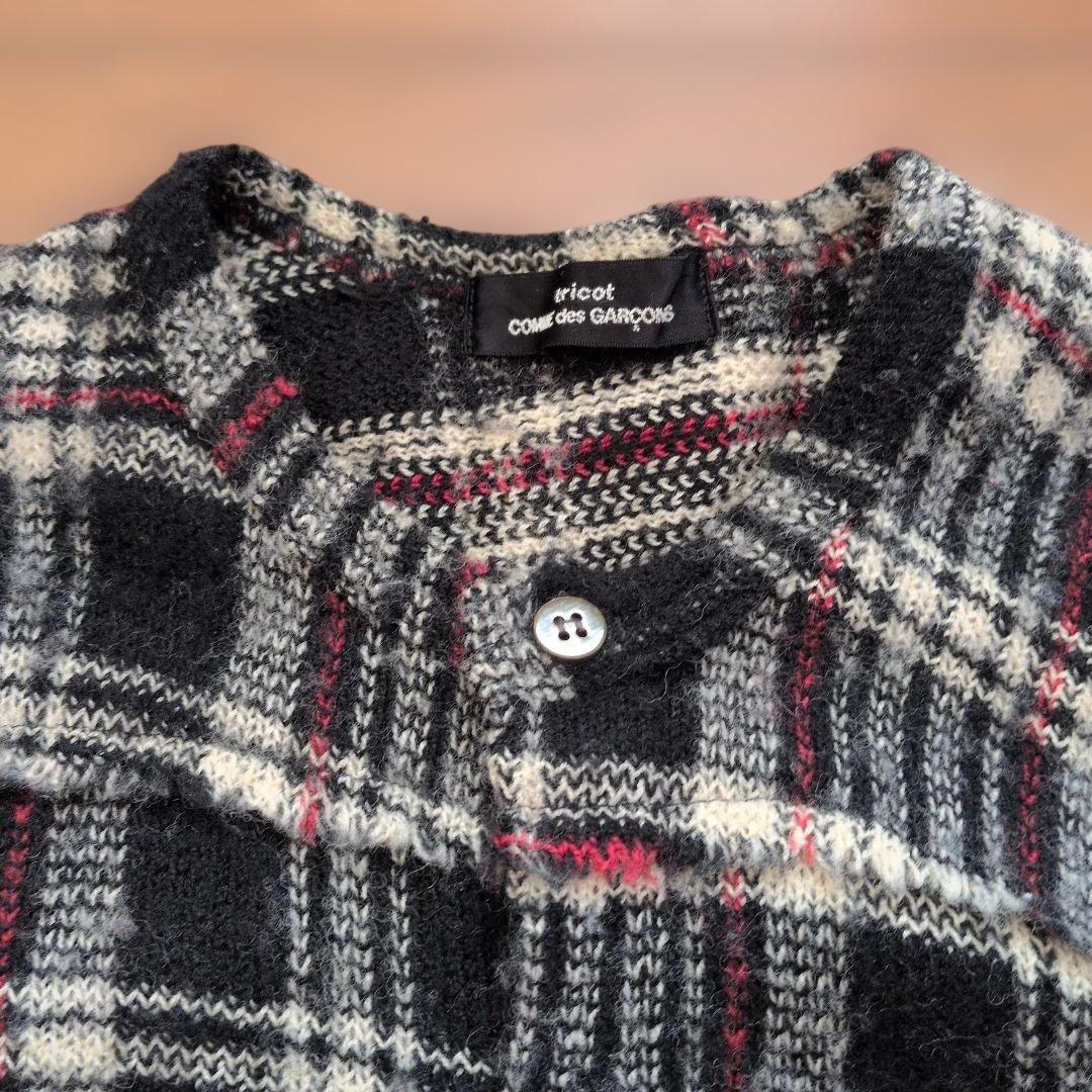 tricot COMME des GARÇONS チェック柄カーディガン