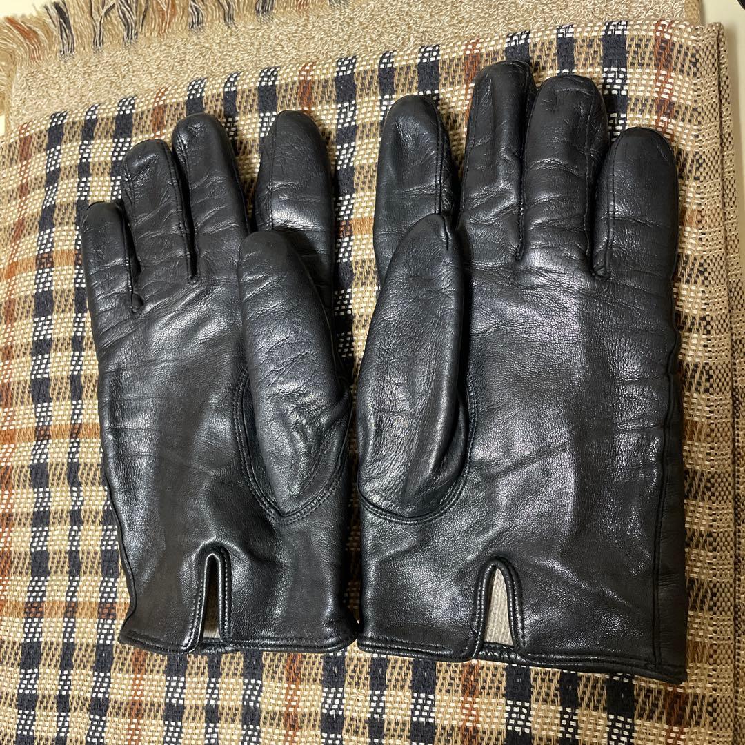 【美品イタリア製】最終価格/CARIDAI革手袋シープスキン素材Ｍメンズ