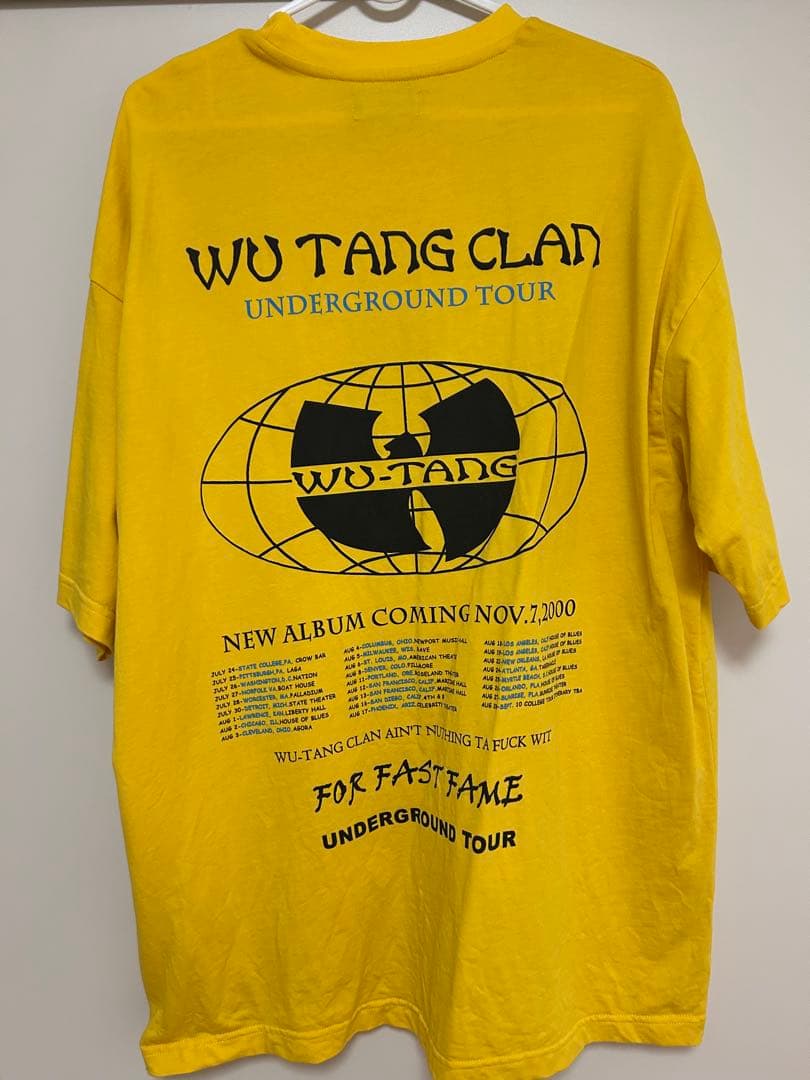 Wu-Tang Clan ウータンクラン　イエロー Tシャツ