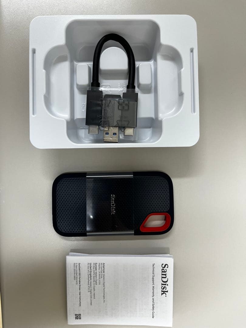 外付けハードディスク・ドライブ SanDisk Extreme Portable SSD 1TB