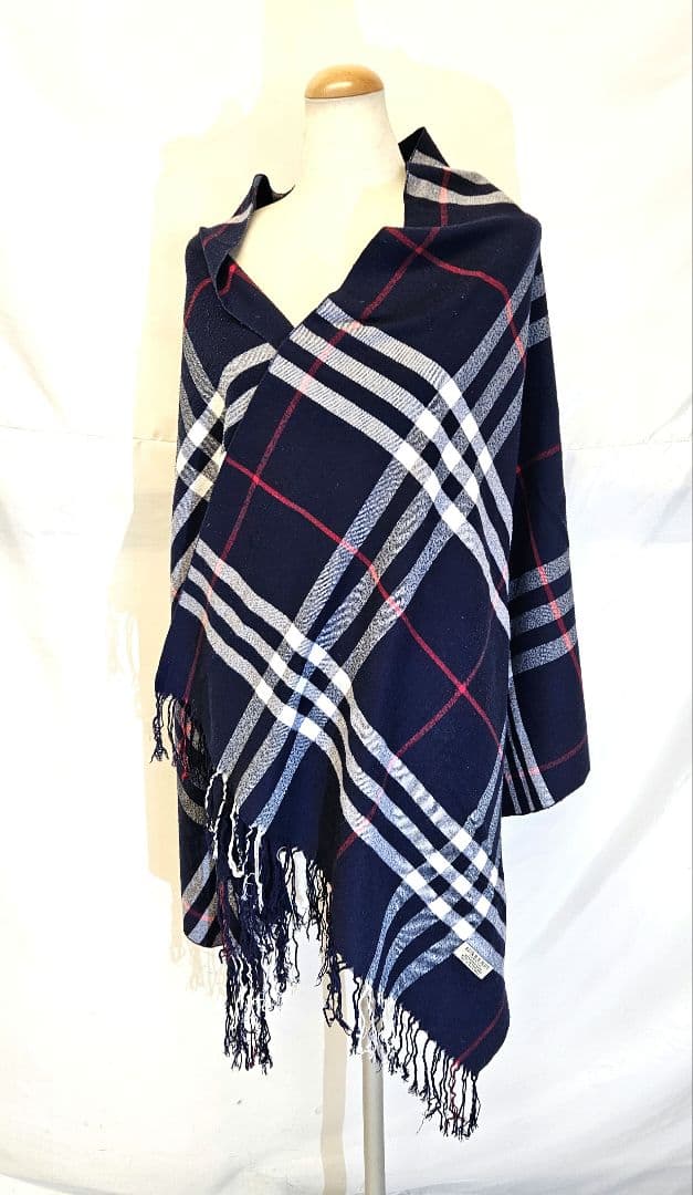 フォロー割　BURBERRY　バーバリー　大判　ストール　ひざ掛け　チェック
