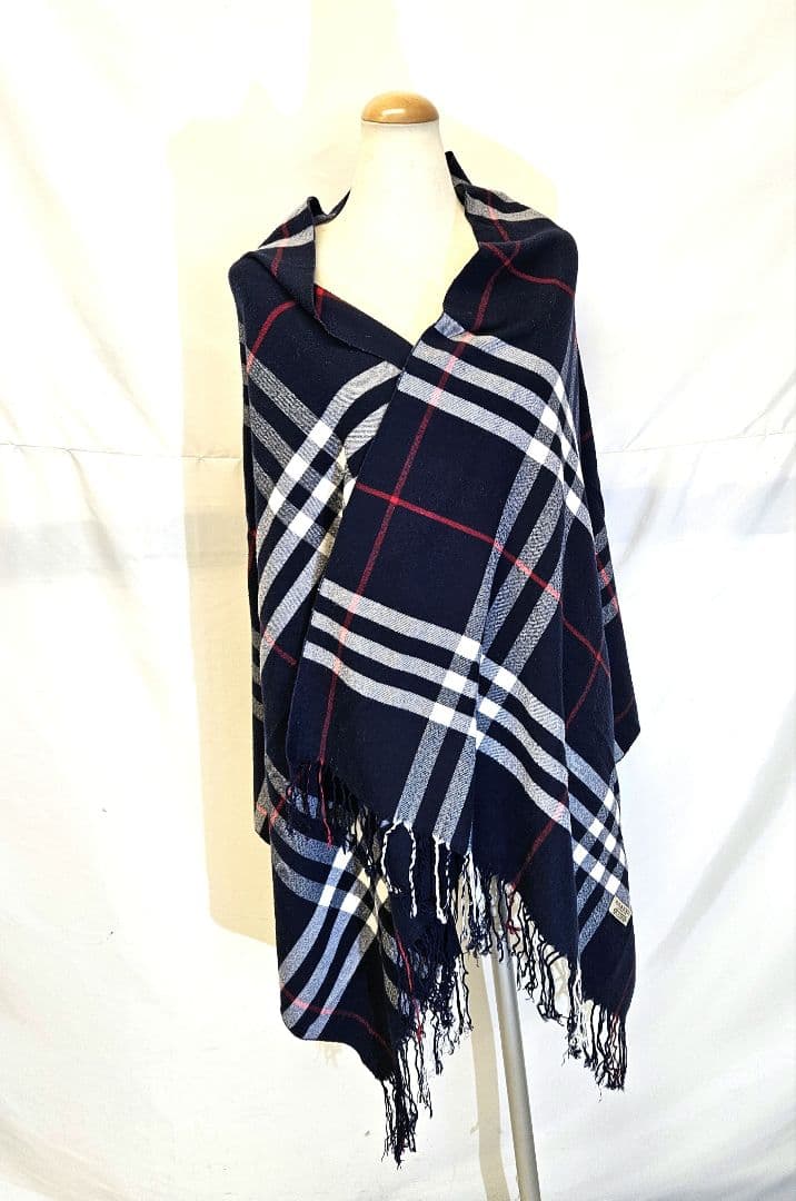 フォロー割　BURBERRY　バーバリー　大判　ストール　ひざ掛け　チェック