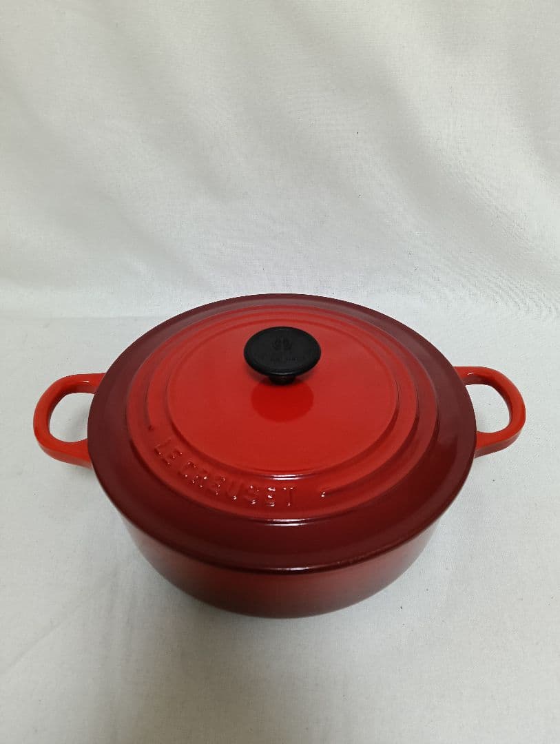 LE CREUSET 両手鍋 ココットジャポネーズ 22cm チェリーレッド