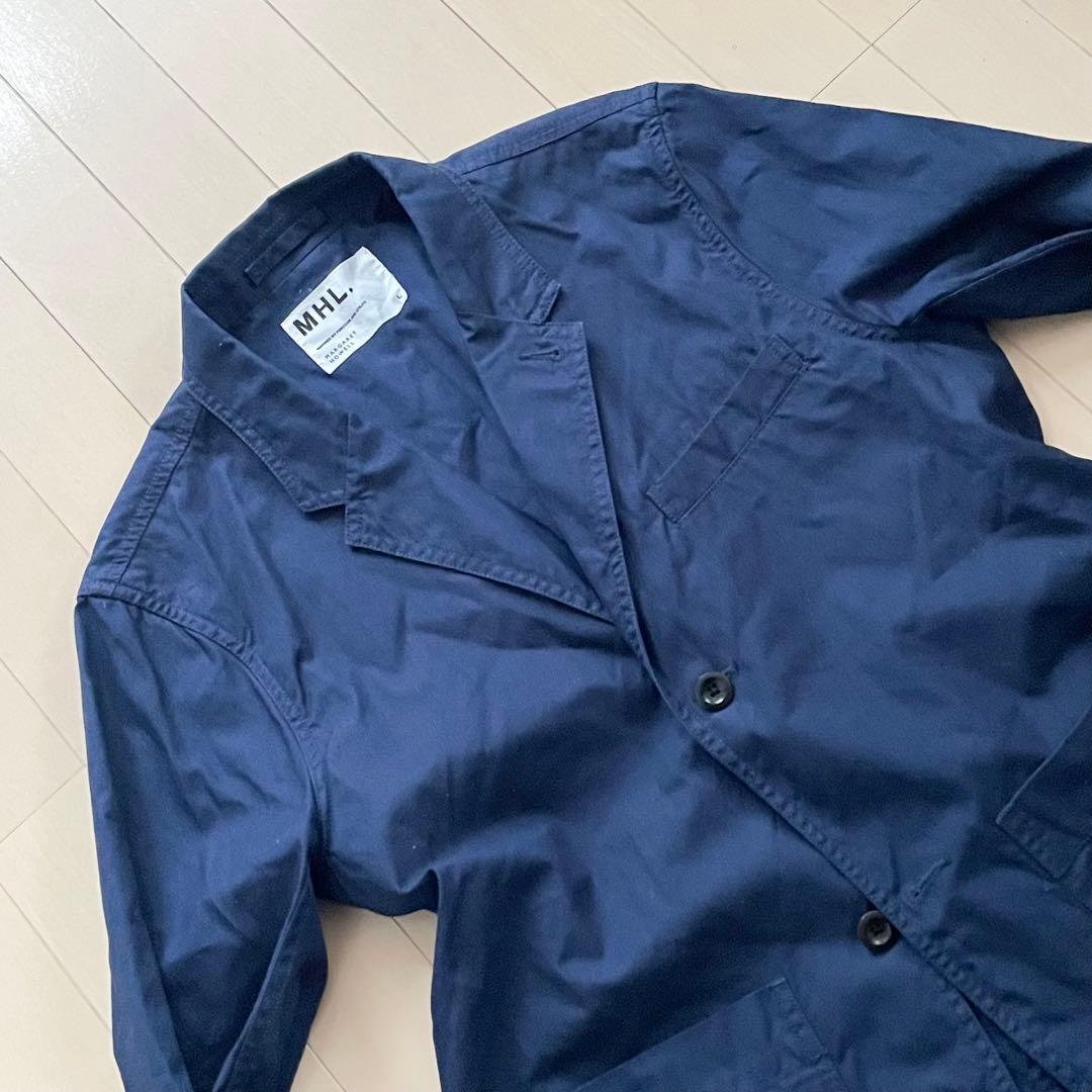 MHL【美品】テーラードジャケット ネイビー Lサイズ ビジネス 仕事 通勤