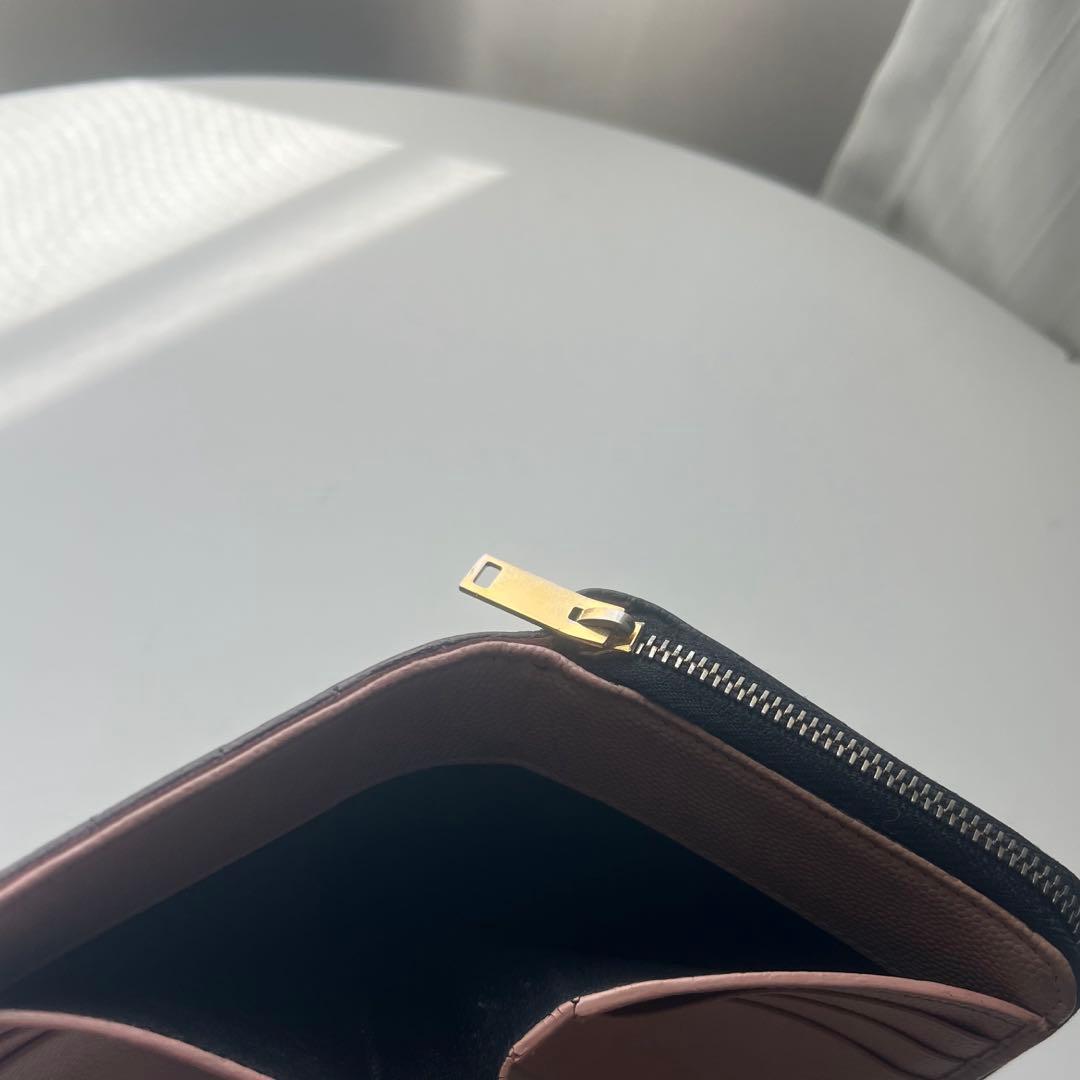 189 美品 SAINTLAURENT イヴサンローラン 2つ折り財布