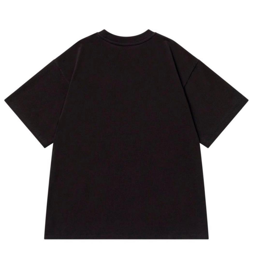 THE BLACK LOVE PATCH moussy Tシャツ 黒