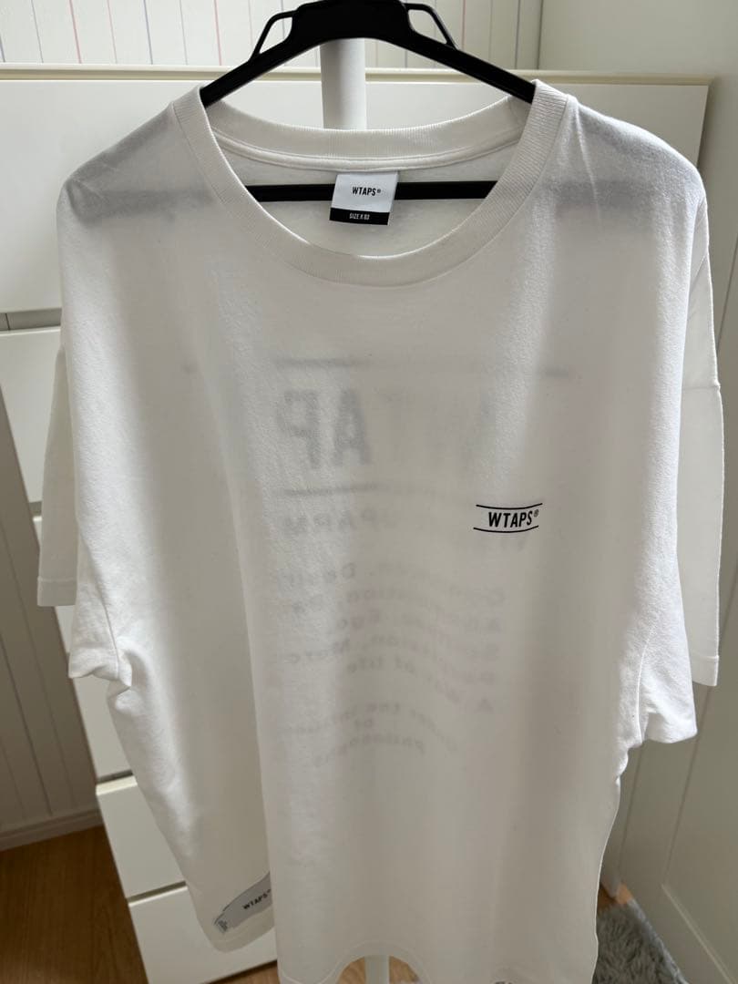 WTAPS ホワイト オーバーサイズ Tシャツ