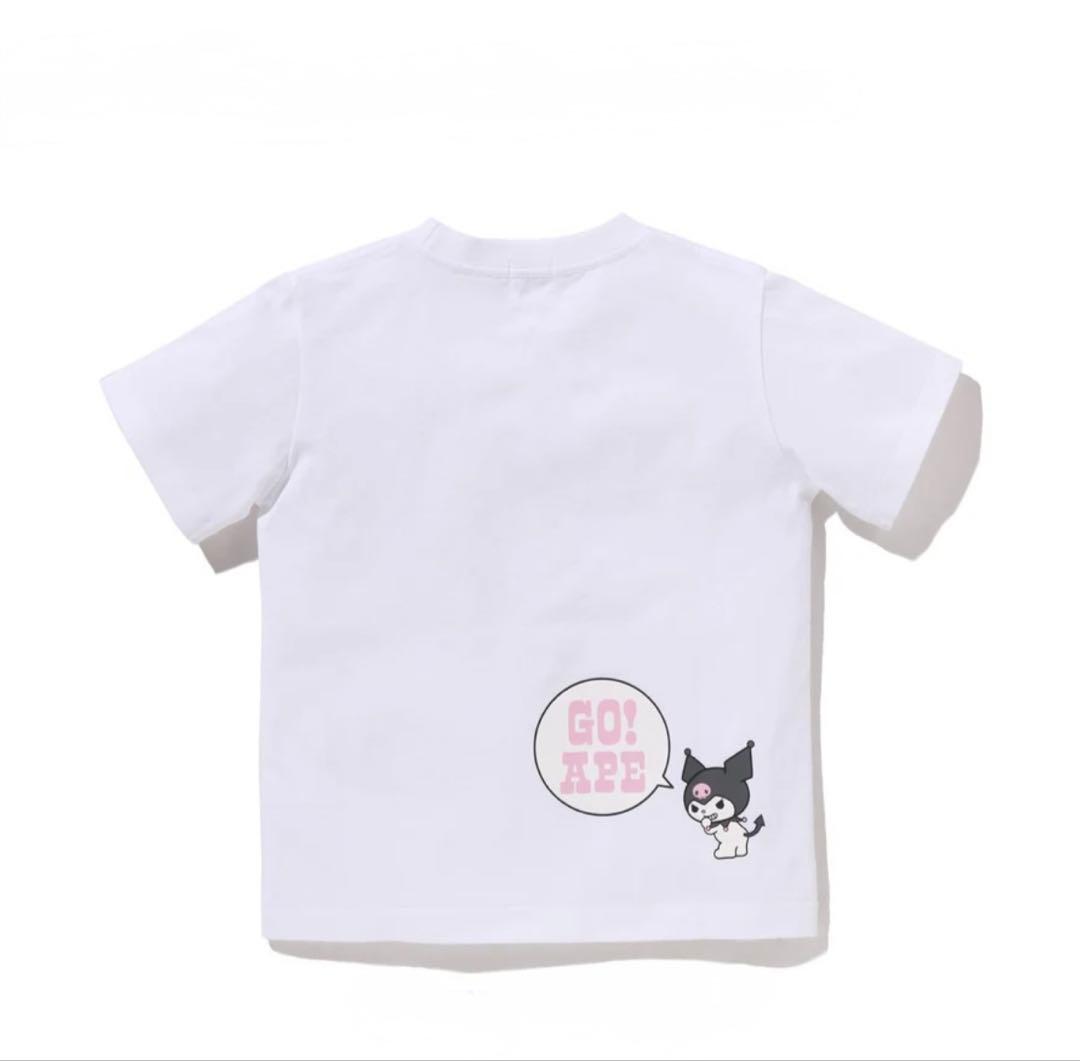 【 BAPE X KUROMI 】COLLEGE MINI TEE