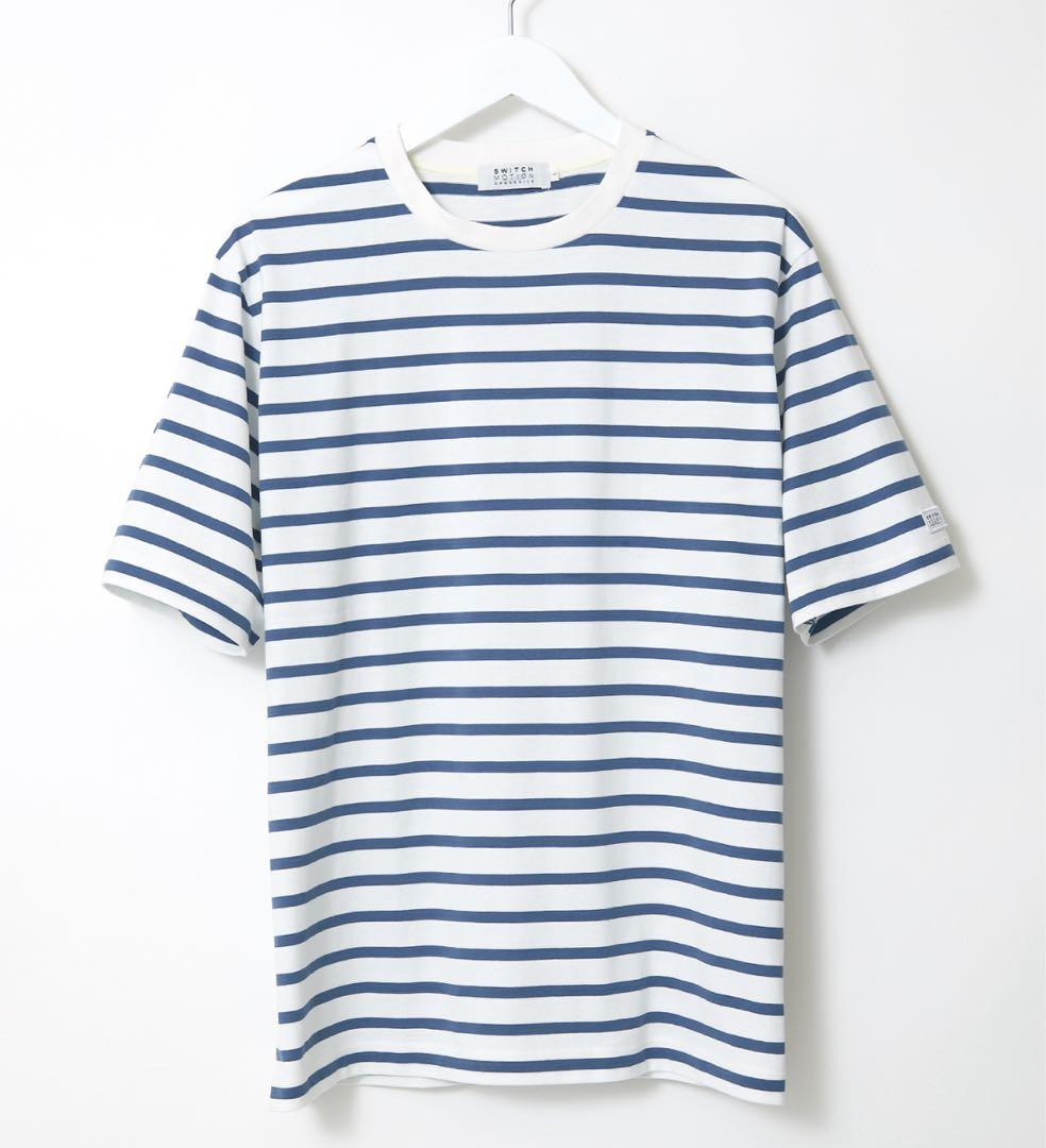 新品 3点 クロコダイル スウィッチモーション ボーダー半袖Tシャツ／L