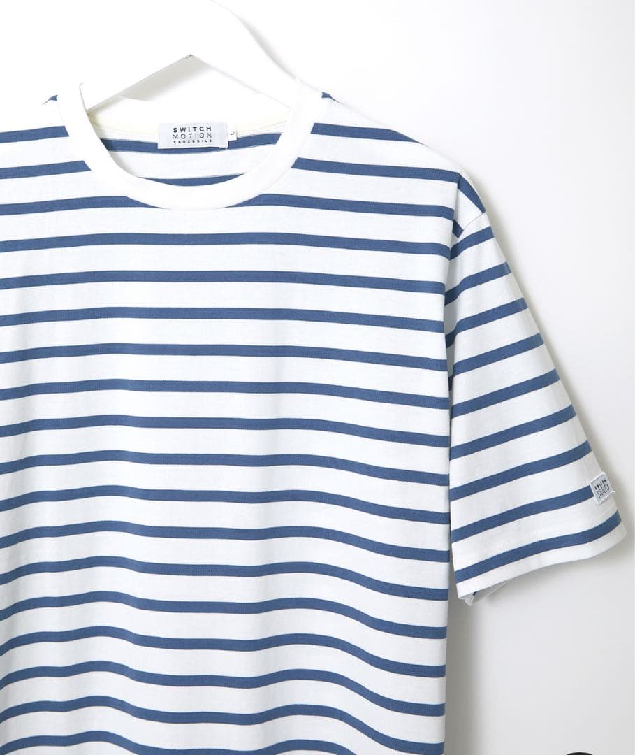 新品 3点 クロコダイル スウィッチモーション ボーダー半袖Tシャツ／L