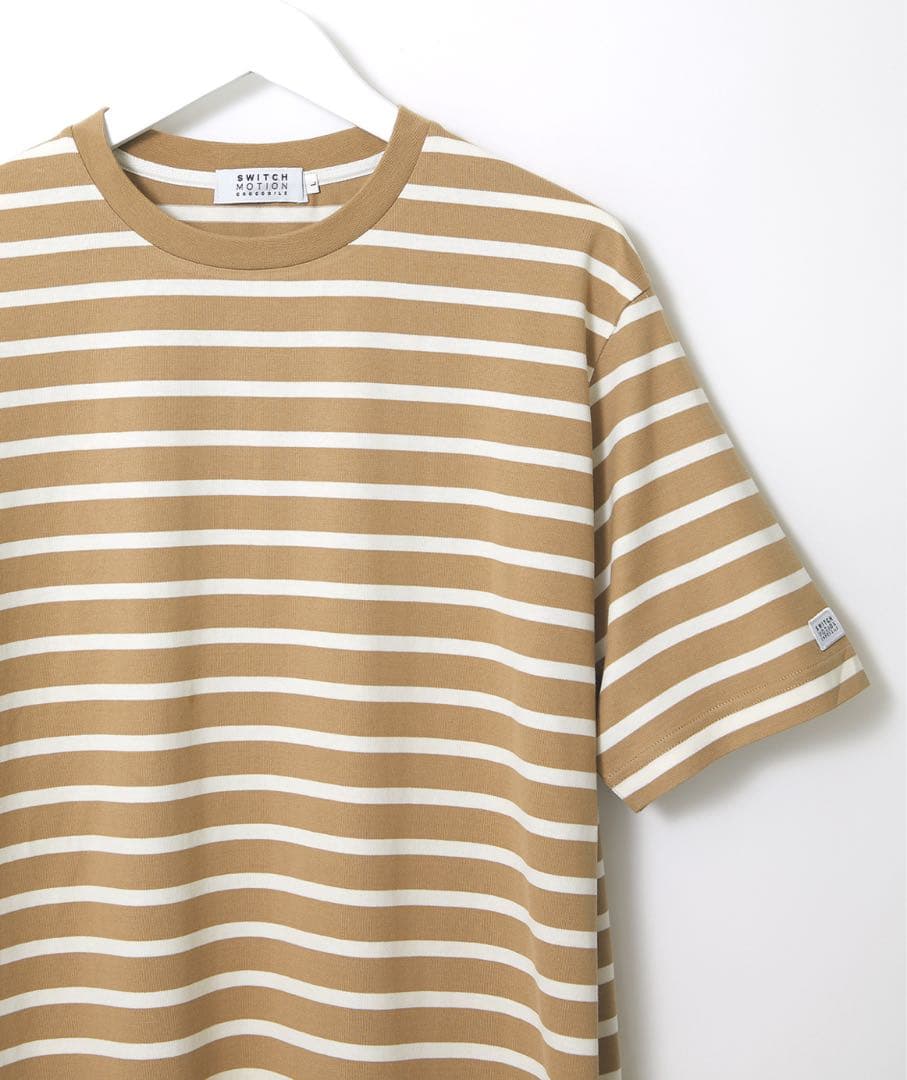 新品 3点 クロコダイル スウィッチモーション ボーダー半袖Tシャツ／L