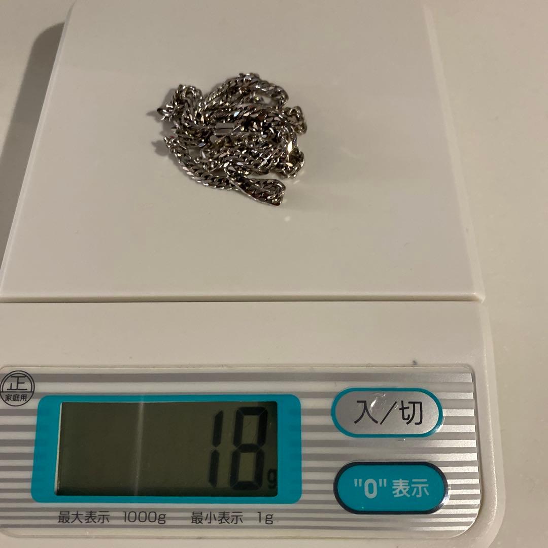 シルバー925 喜平ネックレス　ロジウムコーティング