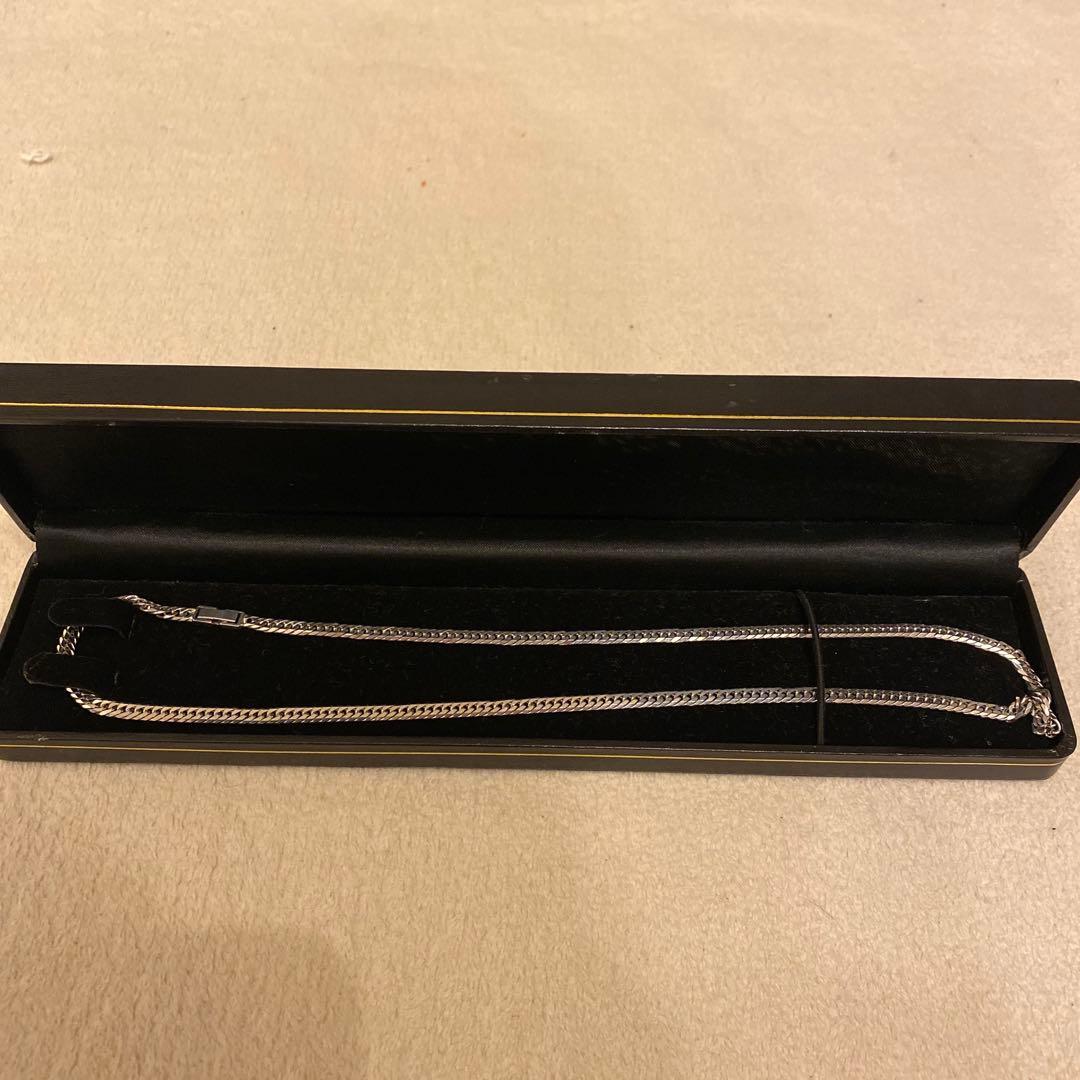 シルバー925 喜平ネックレス　ロジウムコーティング