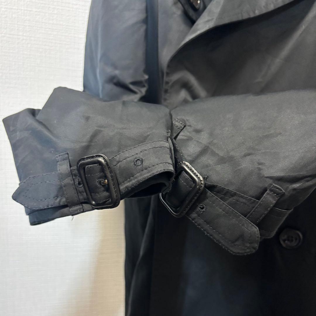 Burberry Britトレンチコート アウター 黒 ノバチェック バーバリー